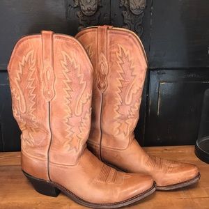 Old West Leather Cowgirl Boot Size 9.5